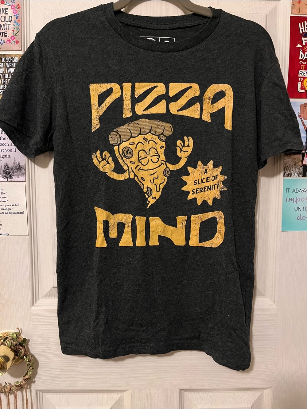 Pizza Mind Graphic Tee - A Slice of Serenity- small